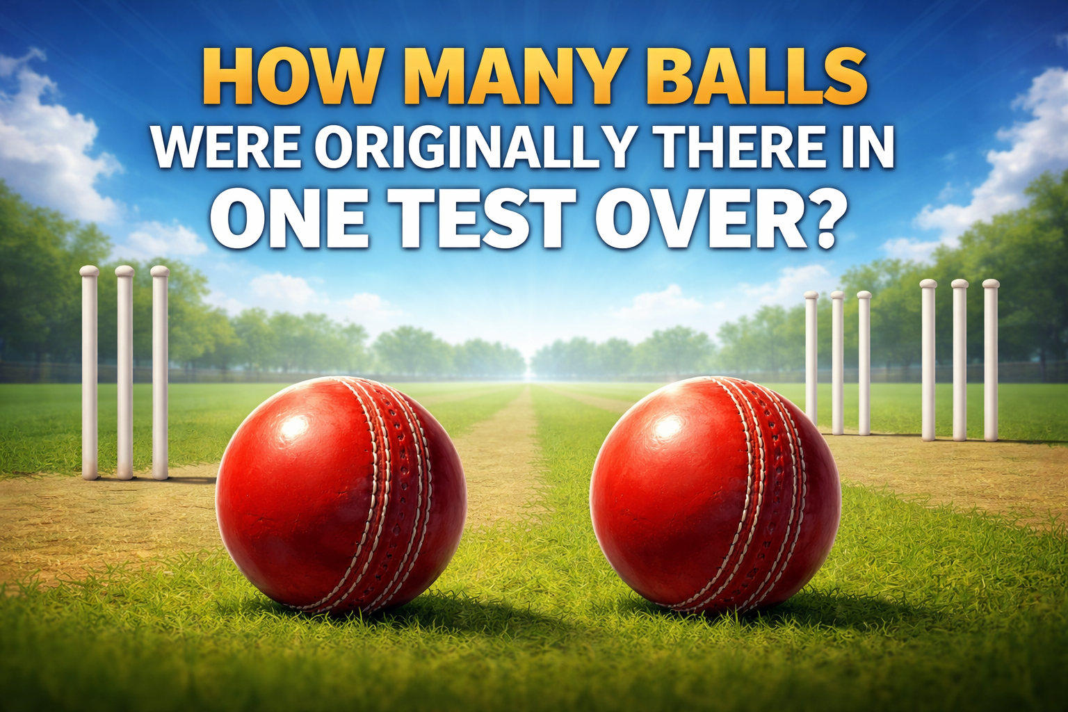 How Many Balls Were Originally There in One Test Over?